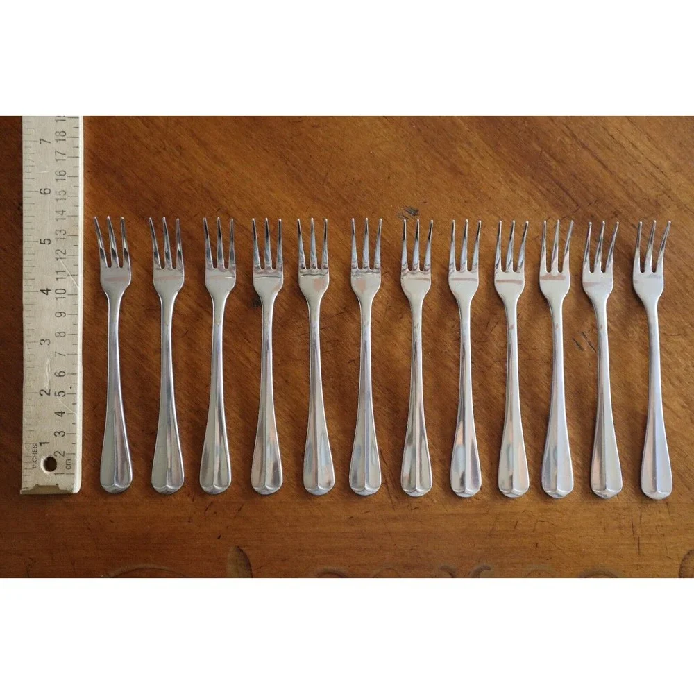Lot of 12x Towle ASHLEY Stainless Supreme Korea Cocktail Seafood Fork Flatware
